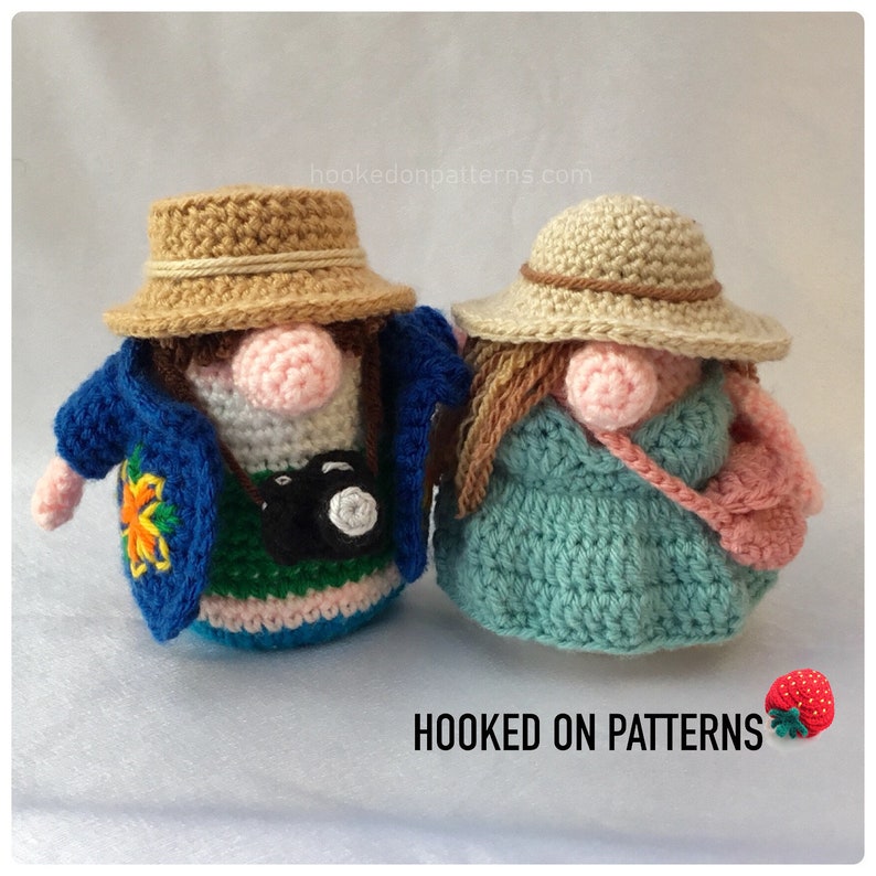 Tourist Gonks Outfit Crochet Patterns PDF Download for the Etsy UK