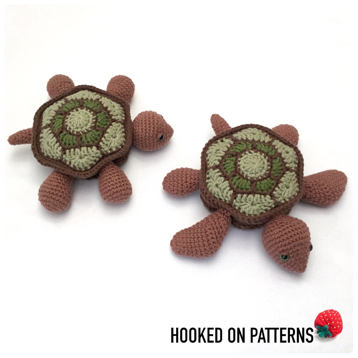 Tortoise and Turtle Hideaway Coaster Sets Crochet PDF - Etsy