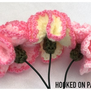 Bouquet of Carnation Flowers Carnations Crochet Flower Pattern Crochet PDF Download ONLY image 4