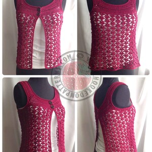 Adina 2 Way Vest Top Crochet PDF Pattern image 5
