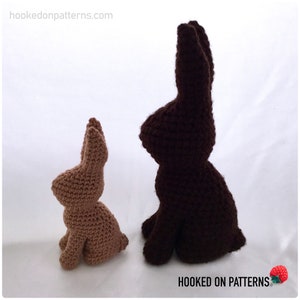 Chocolate Bunny Crochet Pattern Easter Bunny Crochet PDF Download ONLY Bunny Amigurumi Crochet Pattern image 4