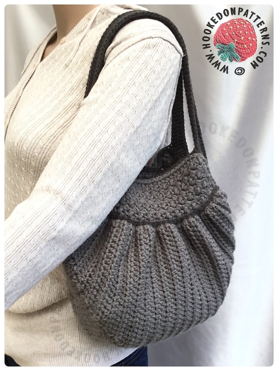 Handbag Crochet Pattern - Audrey Hobo Bag - Crochet PDF
