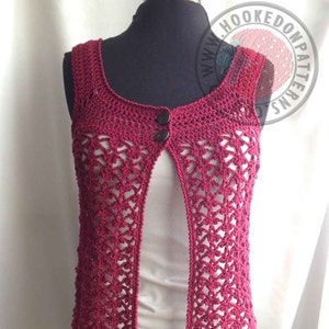 Adina 2 Way Vest Top Crochet PDF Pattern image 2