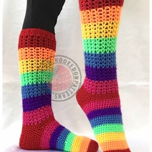 Laticia Slouchy Socks Crochet PDF Pattern in ENGLISH ONLY image 4