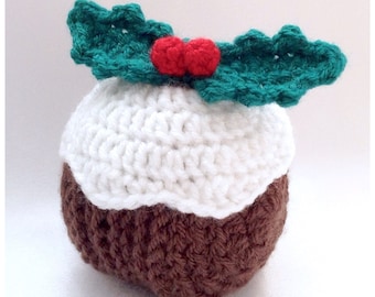 Christmas Pudding Coaster Set - Crochet PDF Pattern