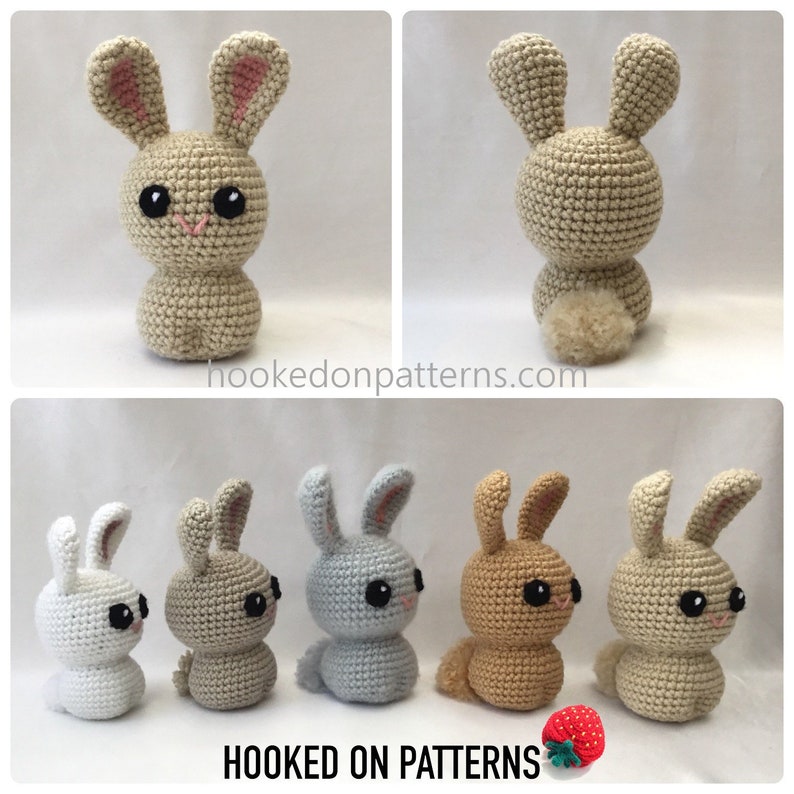 Kawaii Easter Bunny Little Rabbit Crochet Pattern Crochet PDF Download in English ONLY image 1