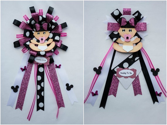 Minnie Mouse Baby Corsage Minnie Mouse Baby Shower Minnie Mouse