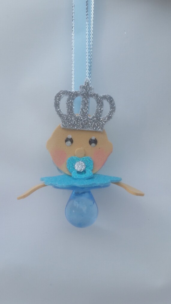 Baby Shower Pacifier Necklace Royal Prince Theme Baby Shower Etsy