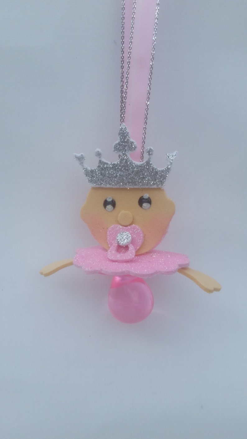 Baby Shower Pacifier Necklace Royal Princess Theme Baby Etsy