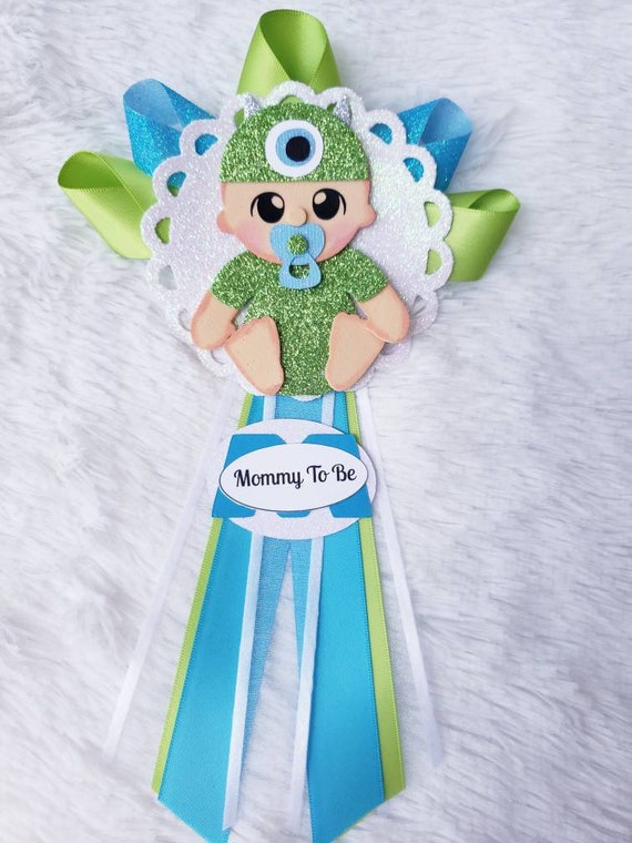 Monster Inc Baby Mikey Shower Corsage Sully Corsage Mikey Etsy