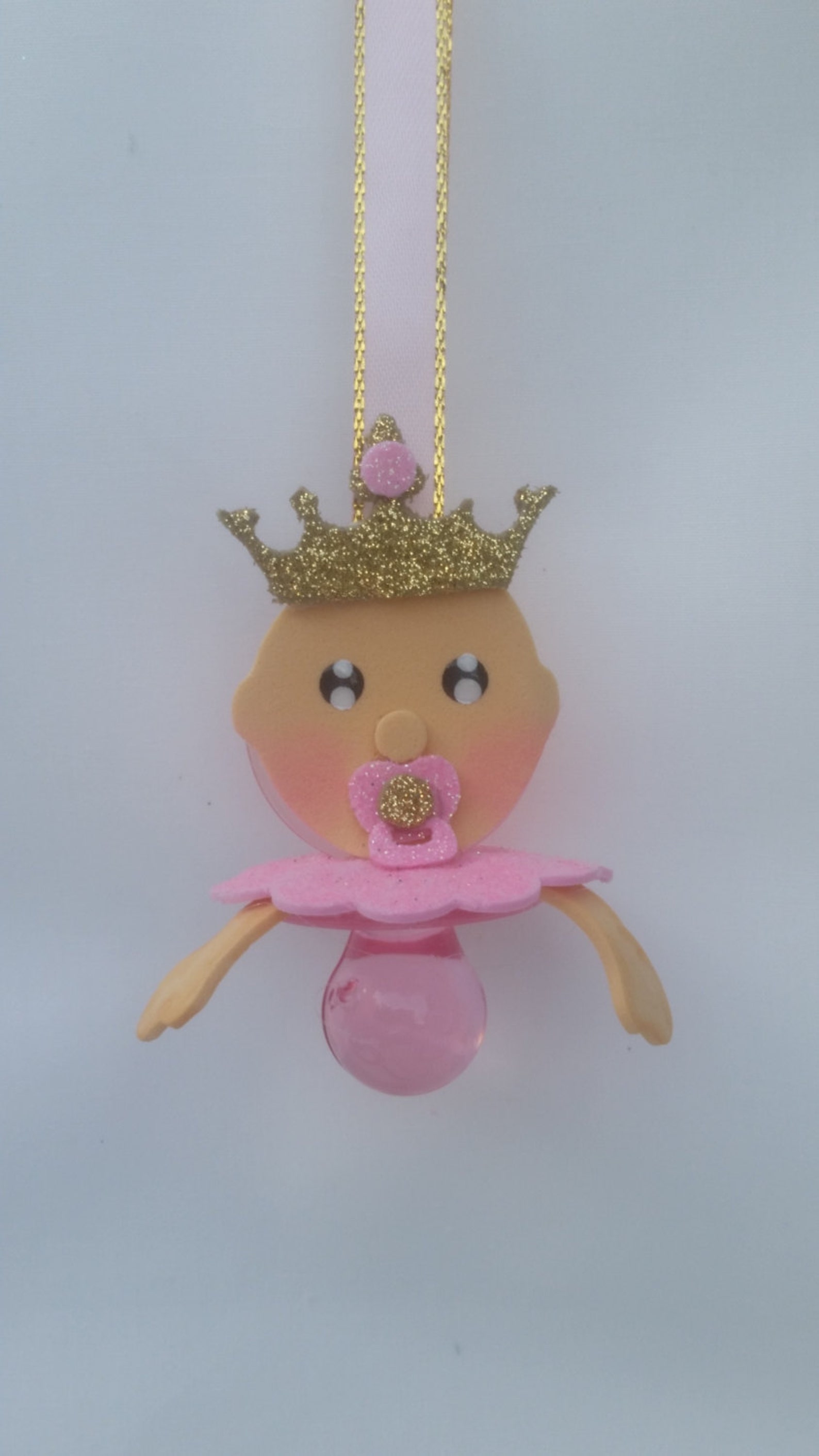 Baby Shower Pacifier Necklace Royal Princess Theme Baby Etsy