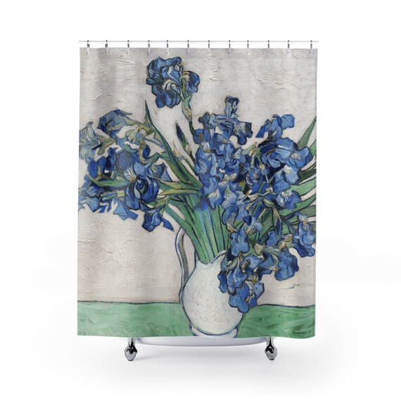 Van Gogh Shower Curtains Vincent Irises Van Gogh Shower Curtains Vincent, Van Gogh Irises Shower Curtain