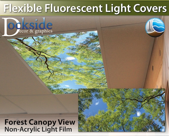 Flexible Fluorescent Light Cover S Skylight Ceiling Sky - Fluorescent Light Covers For Drop Ceiling