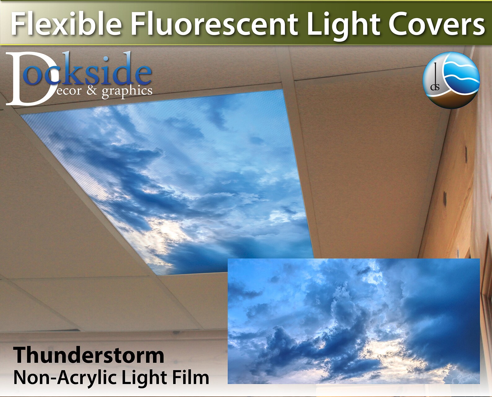 Flexible Fluorescent Light Cover Films Skylight Ceiling Office Etsy