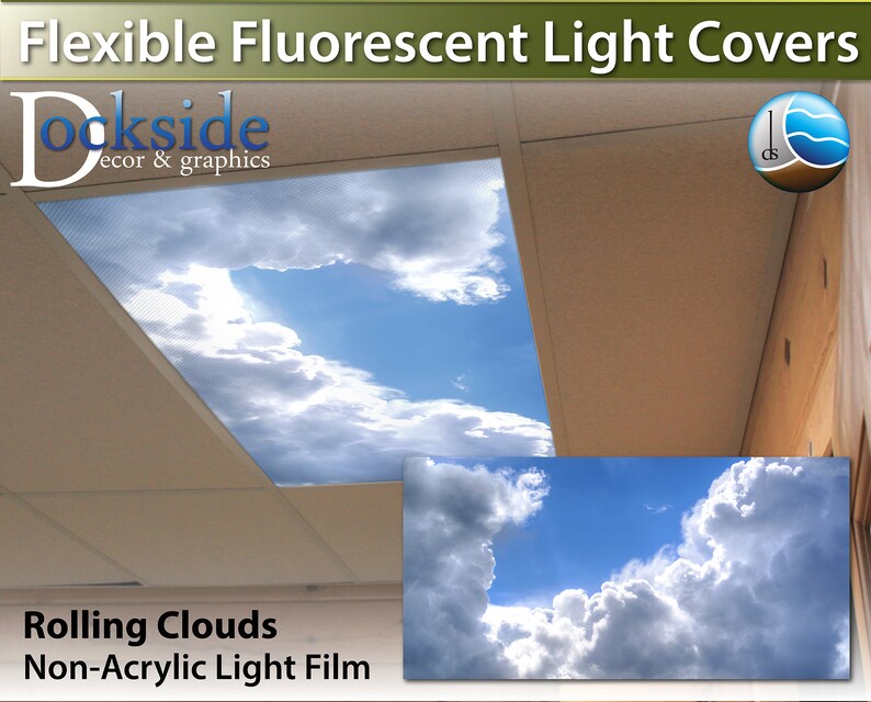 Flexible Fluorescent Light Cover Films Skylight Ceiling Office Etsy