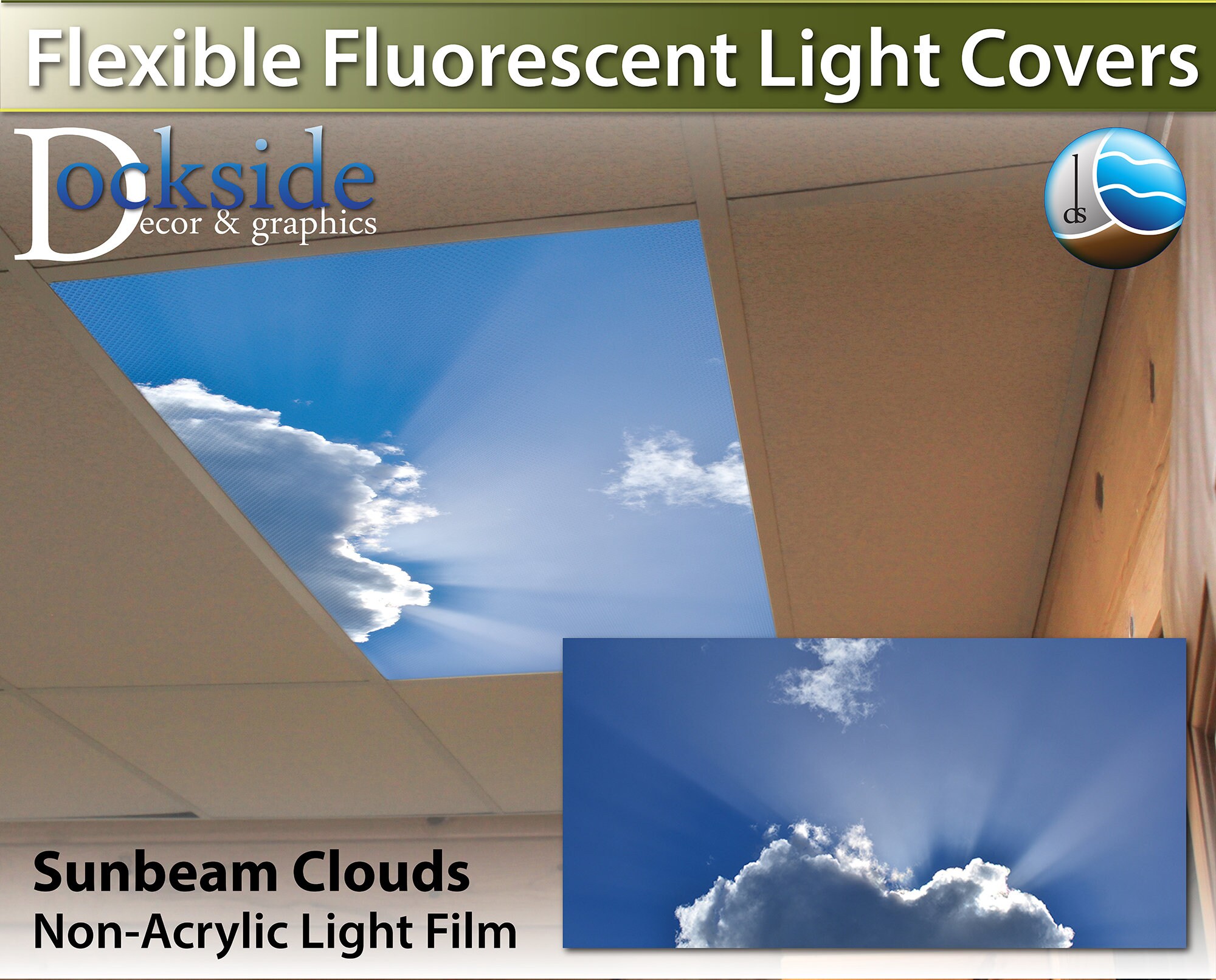 Flexible Fluorescent Light Cover Films Skylight Ceiling Office Etsy