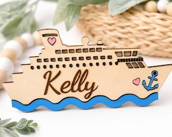 Personalized Name Cruise Magnet | Cruise Cabin Door Decor | Custom Cruise Ship Magnet | Family Cruise Keepsake Gift