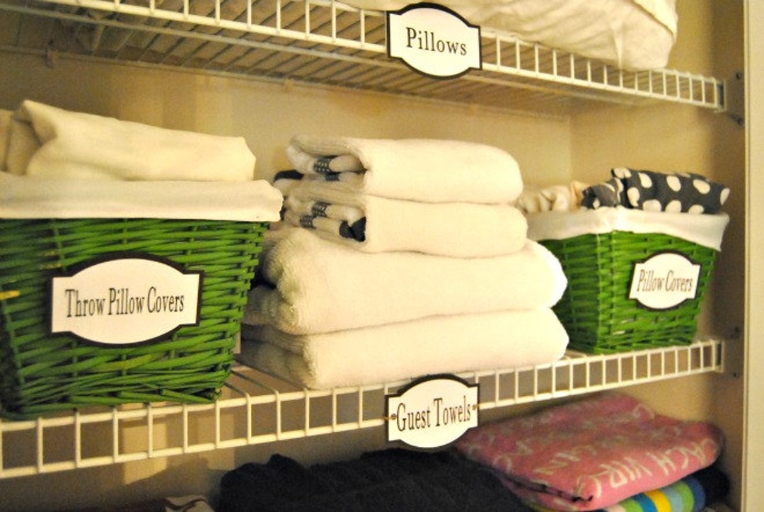 PDF: Bathroom Labels, Linen Closet Labels, Printable Organization ...