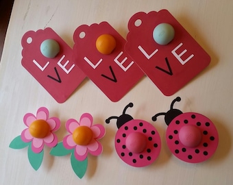 PDF:  EOS Lip Balm Cards, Holiday Gifts, Gifts for her, EOS, Ladybug, Flower Card, Over-sized Love Tag - Instant Download