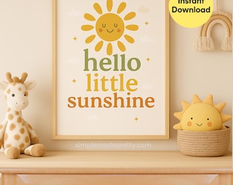 Láminas de animales neutros para habitación infantil – Juego de 6, decoración minimalista (descarga instantánea)