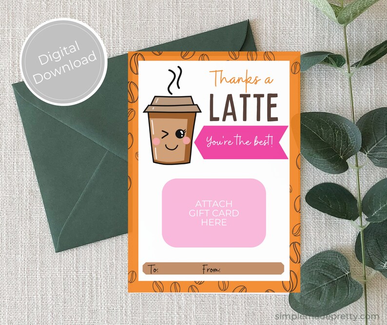 PDF: Donuts Gift Card Holder Thank You Card Thank You Coffee Gift Hostess Gift Instant Download image 1