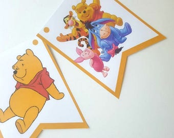 PDF: Winnie the Pooh Birthday Party Package, Winnie the Pooh Printables, Winnie the Pooh Banner, Cupcake Wrappers, Invitations - Digital