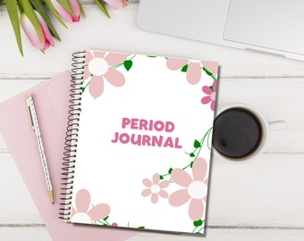 Girl's First Period Journal, Tracker Notebook (PDF)