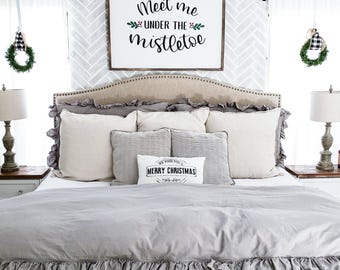 Encuéntrame bajo el muérdago SVG / Navidad SVG / Vacaciones Svg / Decoración de dormitorio Svg / Muérdago navideño Svg / Muérdago Svg / Archivo Png