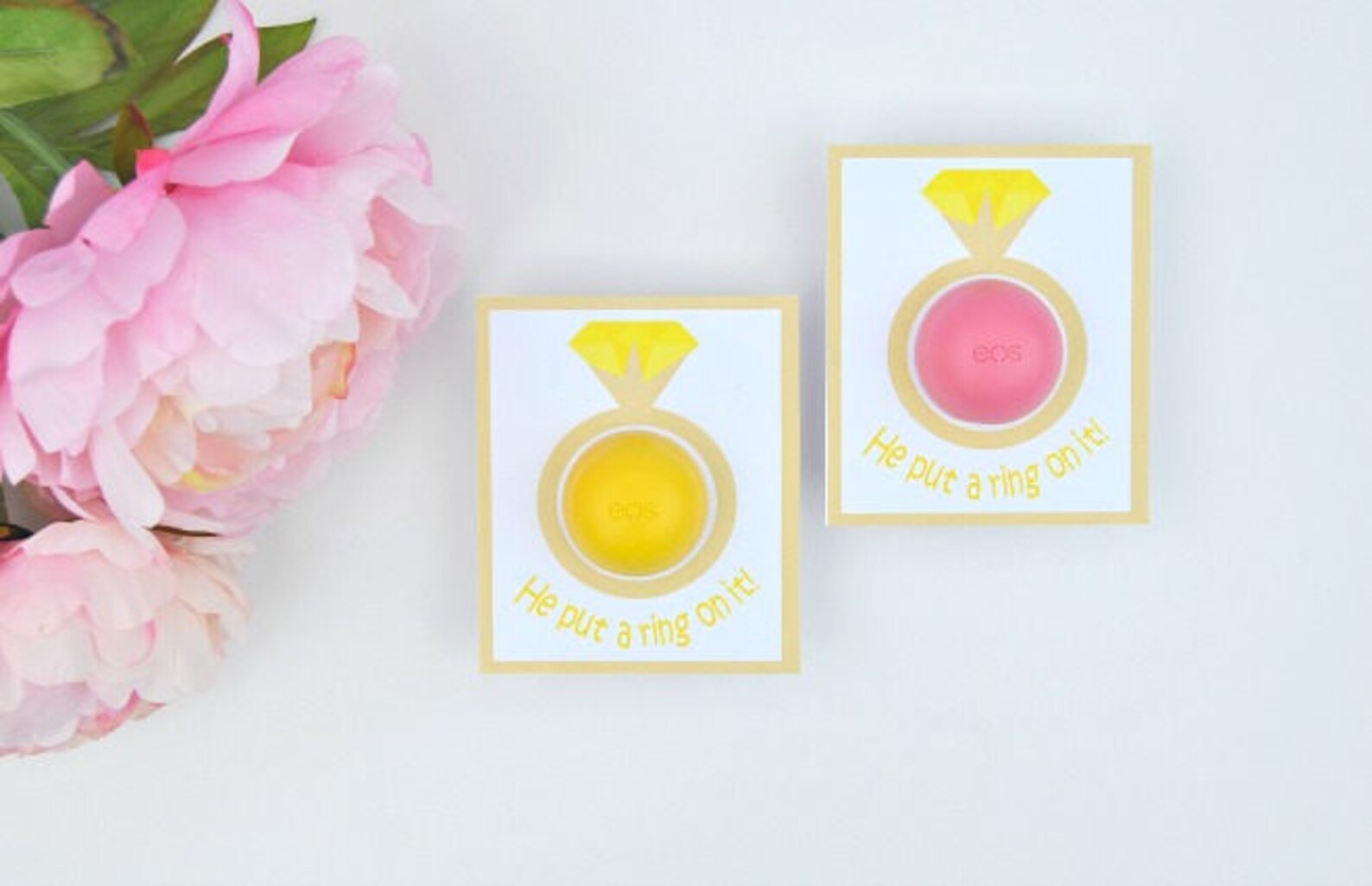 PDF Bridal Shower EOS Lip Balm Cards EOS Lip Balm Bridal Etsy