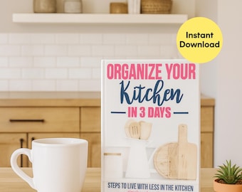 Imprimibles para organizar la cocina / Planificación de comidas, tabla de tareas + libro electrónico (descarga digital)