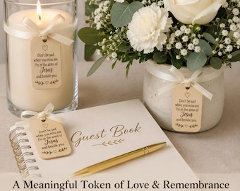 Personalized Memorial Wooden Ornaments | Celebration of Life Favors, Funeral Keepsakes