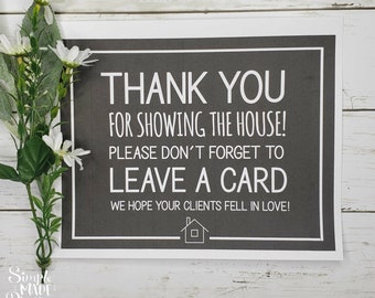 PDF: Thank You Realtor Sign, Open House Welcome Sign, Realtor, Real Estate Open House, Real Estate Signs, Realtor Sign - Instant Download