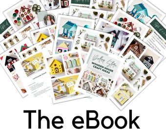 Manualidades de casas de madera de Dollar Tree: más de 50 proyectos con bandejas escalonadas (PDF)