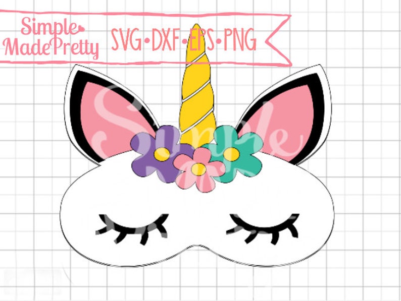 Download Digital Download: Unicorn Sleep Mask SVG DXF EPS & Png | Etsy