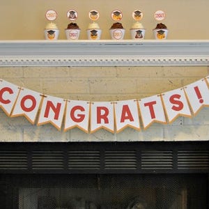 PDF: Emoji Party, Emoji Cupcakes, Graduation Cap, Graduation Cap Decor, Graduation Party, Congrats Emoji Party Instant Download image 3