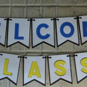 PDF: Welcome Class Banner/bunting for Teachers - Instant Download - Etsy