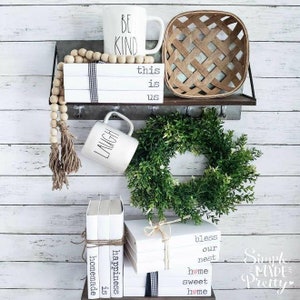 Stamped Books - The BIG Bundle of Printable Farmhouse Stamped Book Covers (580+ pages!) - Instant Download