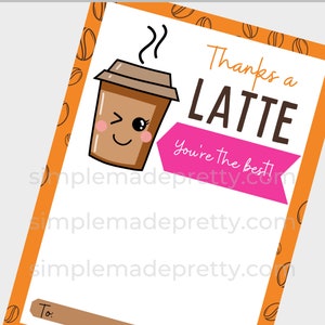 PDF: Donuts Gift Card Holder Thank You Card Thank You Coffee Gift Hostess Gift Instant Download image 2