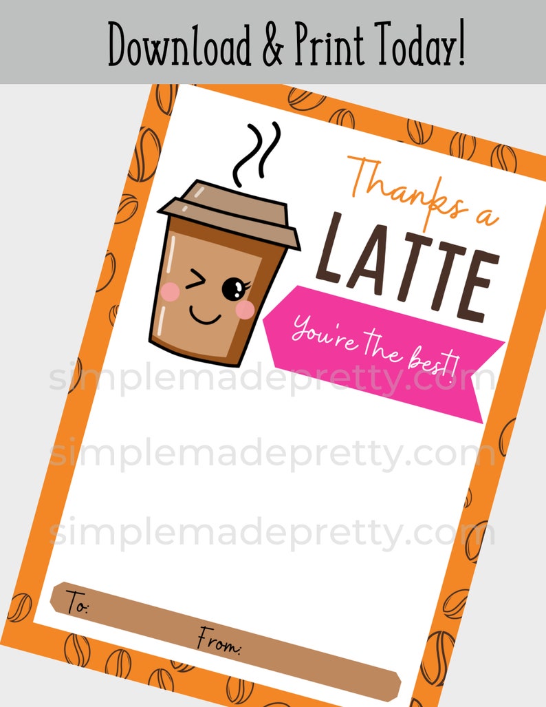PDF: Donuts Gift Card Holder Thank You Card Thank You Coffee Gift Hostess Gift Instant Download image 2