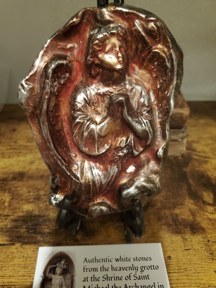 St. Michael Relic Cave Stones Display Stone From Cave in Monte