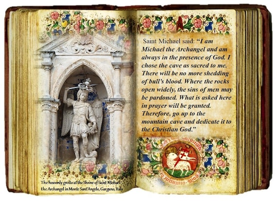 St. Michael Prayer Cross With Relic Cave Stone From Cave in Monte Santangelo, Gargano Italy - Etsy