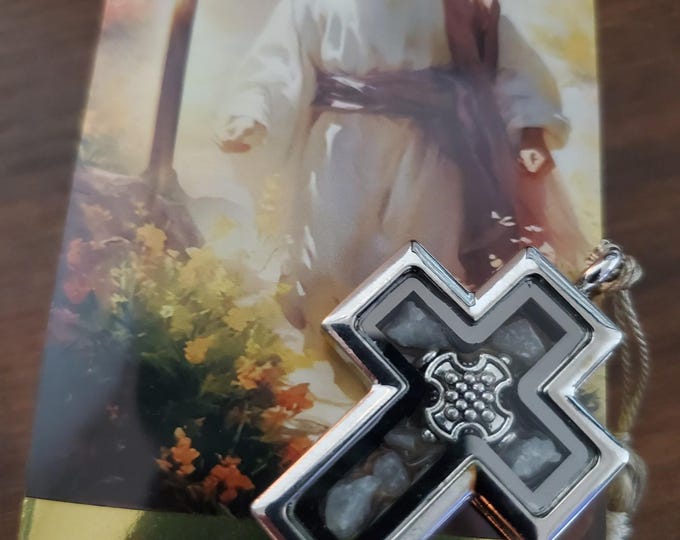 Holy Locket Pattern Reliquary Cross Locket With Stones From Tomb Jesus Church of the Holy ...
