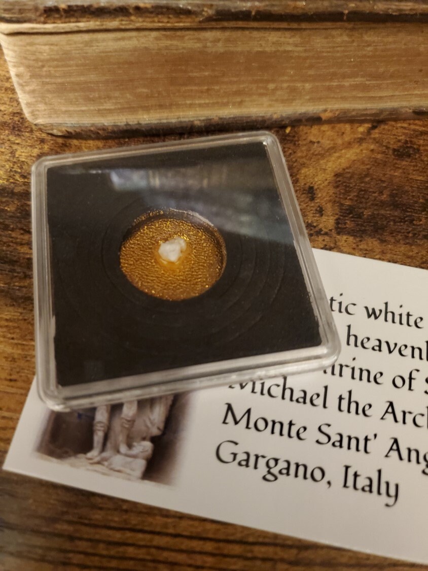 St. Michael Relic Cave Stone Display Stone From Cave in Monte