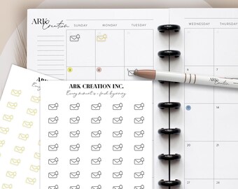 Briefumschlag Erinnerung Sticker, Mail Planner Sticker, Mail Sticker, Sticker, Icon Stickers, Passion Planner, Happy Planner