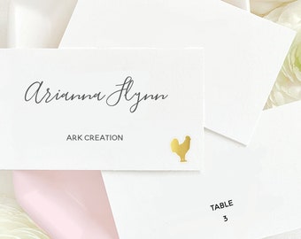 50 Gold Meal Stickers for Place Cards| Meal Indicator | Wedding Meal Choice | Food Animal Sticker for Escort Cards | Beef Sticker