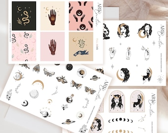 ARK Sticker Set | Mystische Spirituelle Magie Set | Planer Sticker | Happy Planner | Life Planner | Passion Planner ECLP Sticker