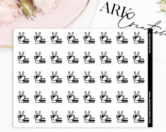 ARK Funktionelle | Reinigung klar matt Aufkleber | Line Icon | Erin Condren| Happy Planner | Hobonichi | Funktioneller Icon Doodle Planner Sticker