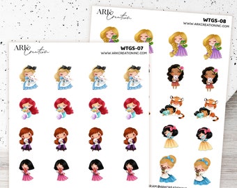 ARK-Aufkleber-Set | Disney Prinzen Aufkleber Set | Sticker | Erin Condren | Glücklicher Planer | Life Planner | Leidenschaft Planer ECLP Aufkleber