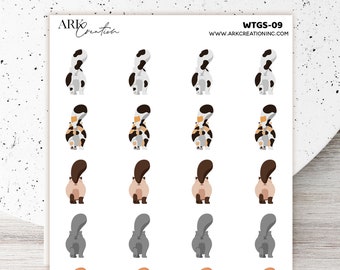 ARK Mini | Cat Butt Sticker | Planner Stickers | Erin Condren | Happy Planner | Life Planner | Passion Planner ECLP Stickers