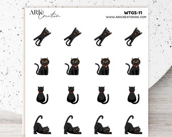 ARK Mini | Black Cat Sticker | Planner Stickers | Erin Condren | Happy Planner | Life Planner | Passion Planner ECLP Stickers